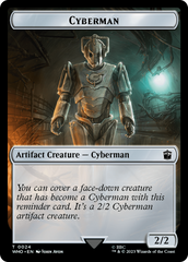 Soldier // Cyberman Double-Sided Token [Doctor Who Tokens] | Gate City Games LLC