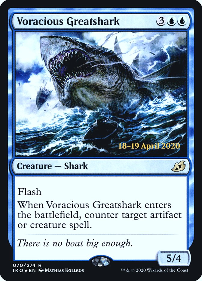 Voracious Greatshark  [Ikoria: Lair of Behemoths Prerelease Promos] | Gate City Games LLC