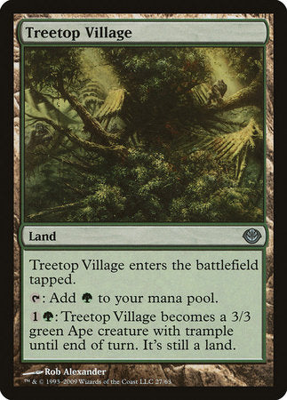 Treetop Village [Duel Decks: Garruk vs. Liliana] | Gate City Games LLC