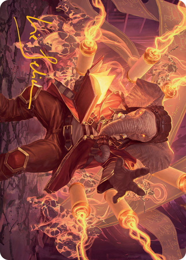 Quintorius, Loremaster Art Card (52) (Gold-Stamped Signature) [March of the Machine Art Series] | Gate City Games LLC