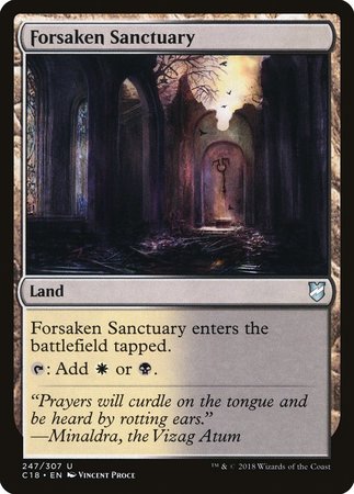 Forsaken Sanctuary [Commander 2018] | Gate City Games LLC