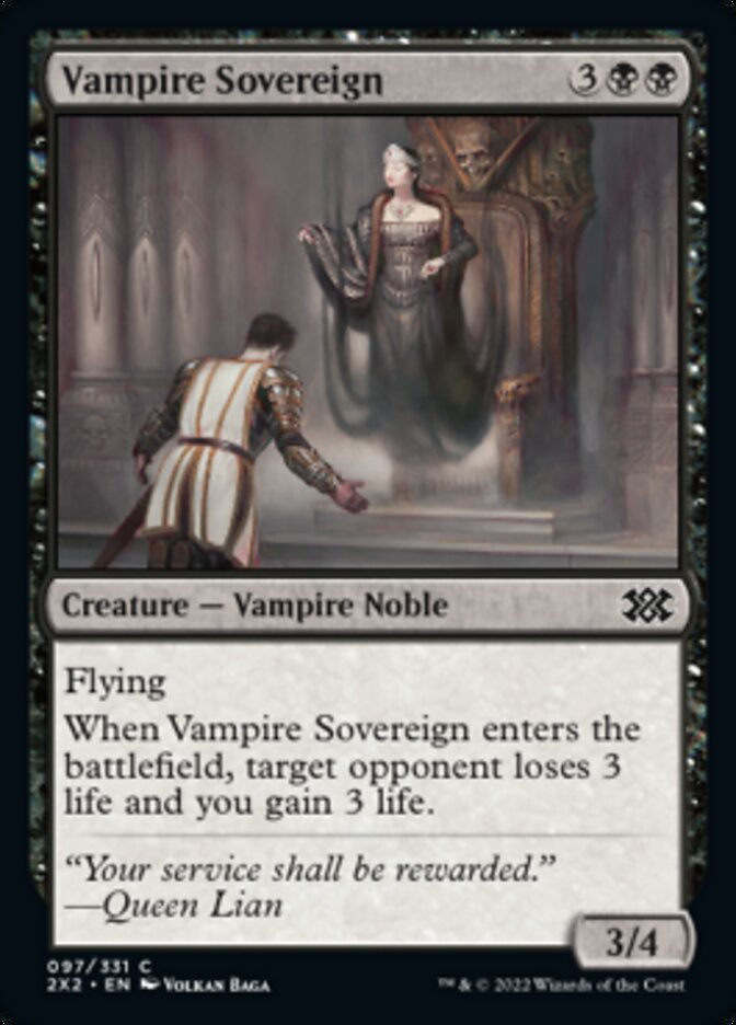 Vampire Sovereign [Double Masters 2022] | Gate City Games LLC