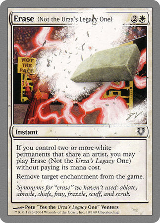Erase (Not the Urza's Legacy One) [Unhinged] | Gate City Games LLC