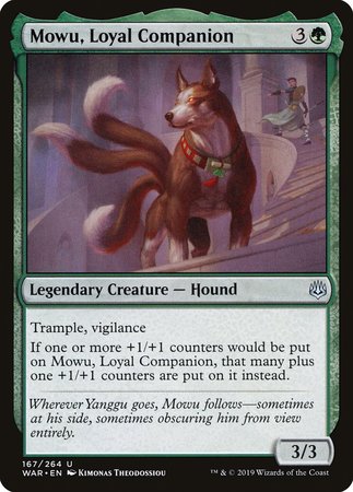 Mowu, Loyal Companion [War of the Spark] | Gate City Games LLC