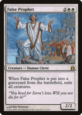 False Prophet [Commander 2011] | Gate City Games LLC