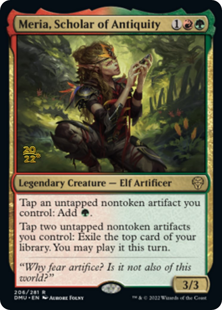 Meria, Scholar of Antiquity [Dominaria United Prerelease Promos] | Gate City Games LLC