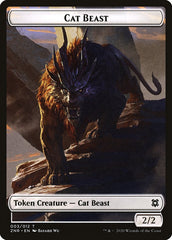 Cat Beast Token [Zendikar Rising] | Gate City Games LLC