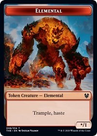 Elemental // Satyr Double-sided Token [Theros Beyond Death Tokens] | Gate City Games LLC