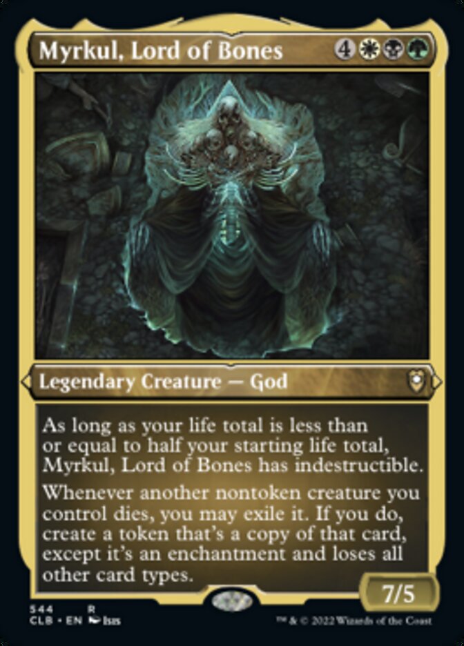 Myrkul, Lord of Bones (Foil Etched) [Commander Legends: Battle for Baldur's Gate] | Gate City Games LLC
