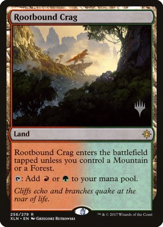 Rootbound Crag [Ixalan Promos] | Gate City Games LLC