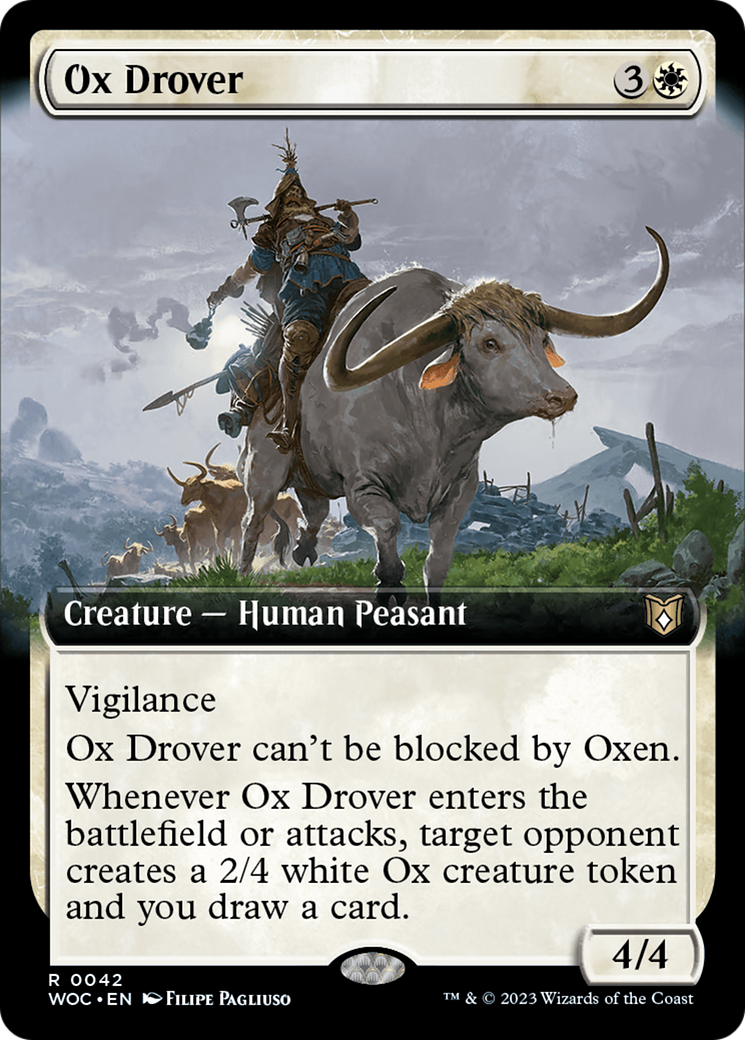 Ox Drover (Extended Art) [Wilds of Eldraine Commander] | Gate City Games LLC