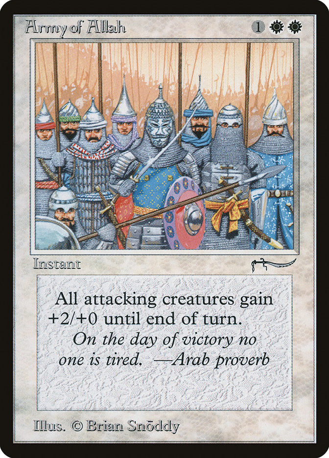 Army of Allah (Dark Mana Cost) [Arabian Nights] | Gate City Games LLC