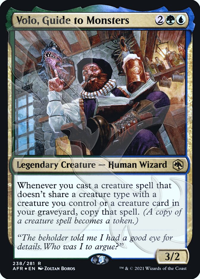 Volo, Guide to Monsters (Ampersand Promo) [Dungeons & Dragons: Adventures in the Forgotten Realms Promos] | Gate City Games LLC