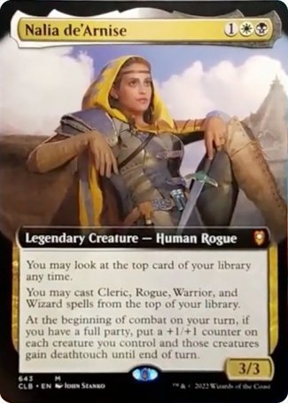 Nalia de'Arnise (Extended Art) [Commander Legends: Battle for Baldur's Gate] | Gate City Games LLC