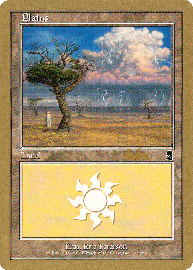 Plains (bk333) (Brian Kibler) [World Championship Decks 2002] | Gate City Games LLC