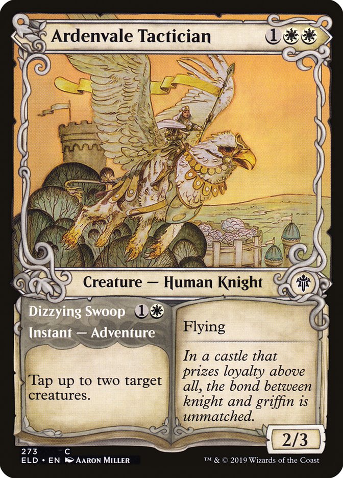 Ardenvale Tactician // Dizzying Swoop (Showcase) [Throne of Eldraine] | Gate City Games LLC