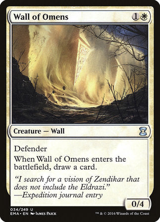 Wall of Omens [Eternal Masters] | Gate City Games LLC