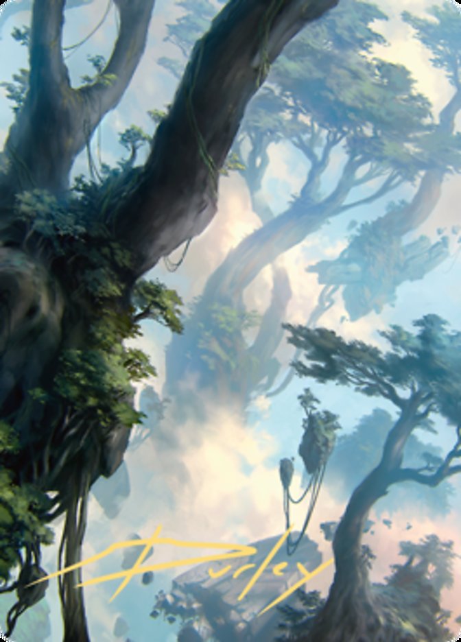 Forest 1 Art Card (Gold-Stamped Signature) [Zendikar Rising Art Series] | Gate City Games LLC