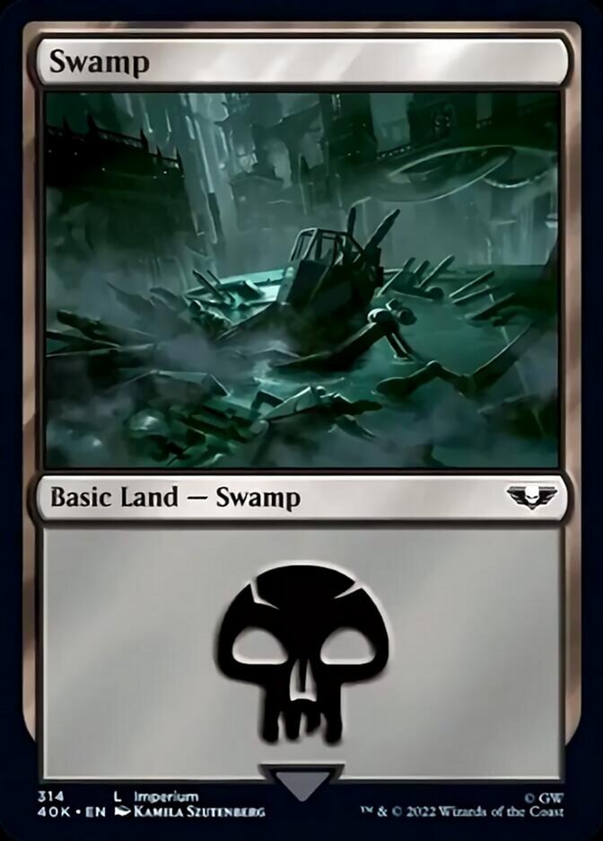 Swamp (314) [Universes Beyond: Warhammer 40,000] | Gate City Games LLC