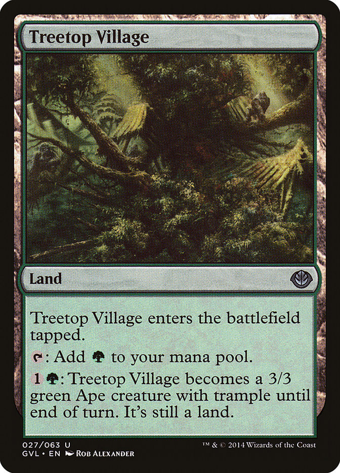 Treetop Village (Garruk vs. Liliana) [Duel Decks Anthology] | Gate City Games LLC