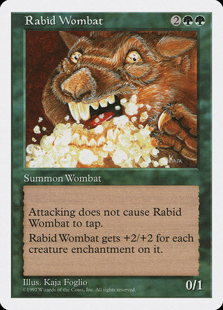 Rabid Wombat [Fifth Edition] | Gate City Games LLC
