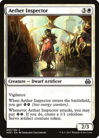 Aether Inspector [Aether Revolt] | Gate City Games LLC