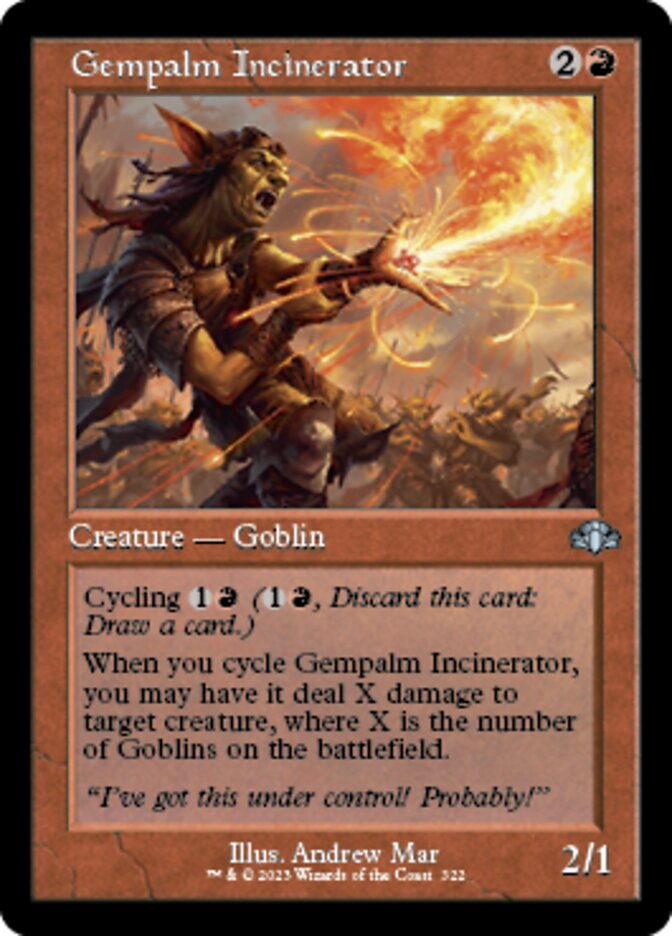 Gempalm Incinerator (Retro) [Dominaria Remastered] | Gate City Games LLC