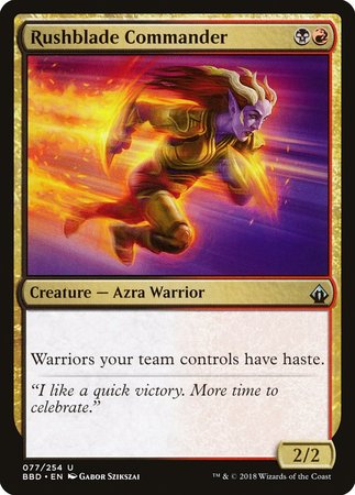 Rushblade Commander [Battlebond] | Gate City Games LLC