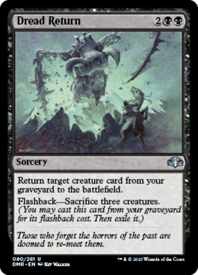 Dread Return [Dominaria Remastered] | Gate City Games LLC