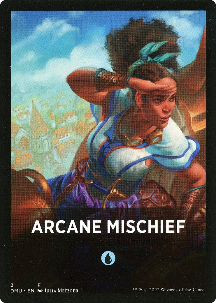 Arcane Mischief Theme Card [Dominaria United Tokens] | Gate City Games LLC