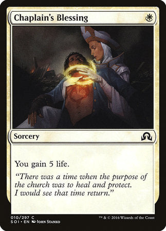 Chaplain's Blessing [Shadows over Innistrad] | Gate City Games LLC