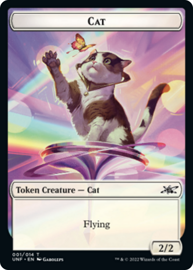 Cat // Balloon Double-sided Token [Unfinity Tokens] | Gate City Games LLC