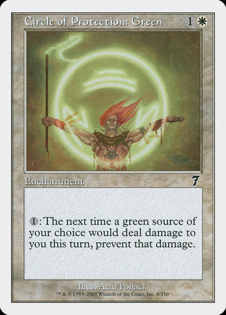 Circle of Protection: Green [Seventh Edition] | Gate City Games LLC