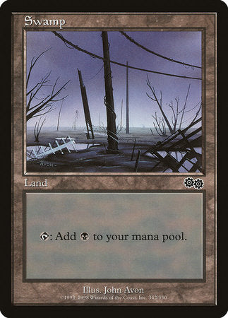 Swamp (342) [Urza's Saga] | Gate City Games LLC
