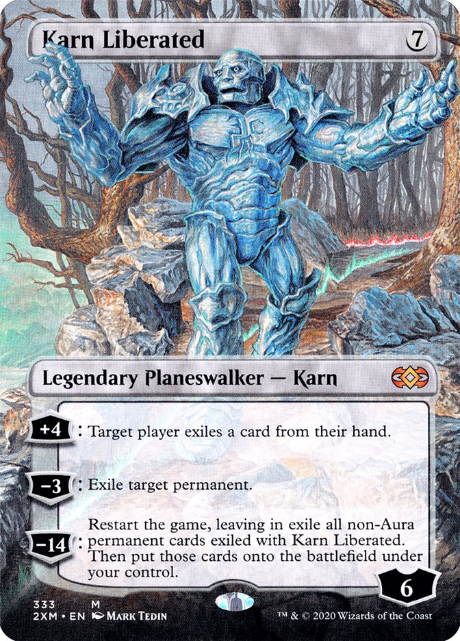 Karn Liberated (Borderless) [Double Masters] | Gate City Games LLC