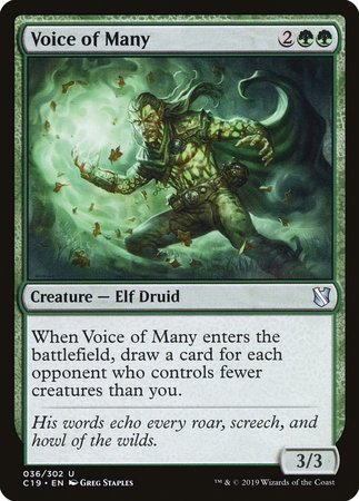 Voice of Many [Commander 2019] | Gate City Games LLC