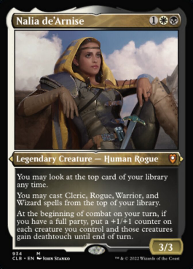 Nalia de'Arnise (Display Commander) (Foil Etched) [Commander Legends: Battle for Baldur's Gate] | Gate City Games LLC