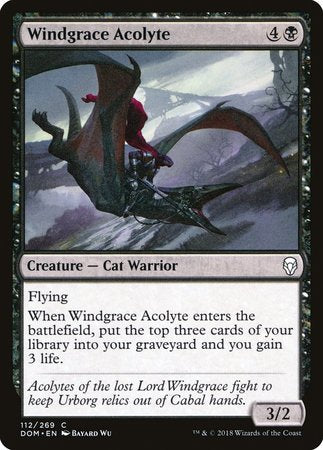 Windgrace Acolyte [Dominaria] | Gate City Games LLC