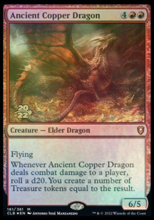 Ancient Copper Dragon [Commander Legends: Battle for Baldur's Gate Prerelease Promos] | Gate City Games LLC