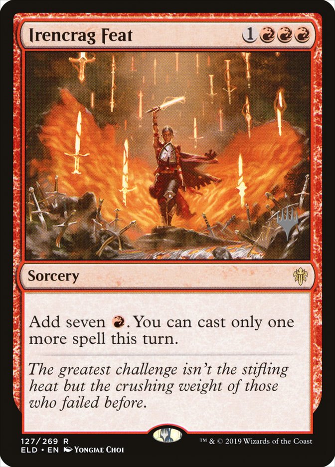 Irencrag Feat (Promo Pack) [Throne of Eldraine Promos] | Gate City Games LLC