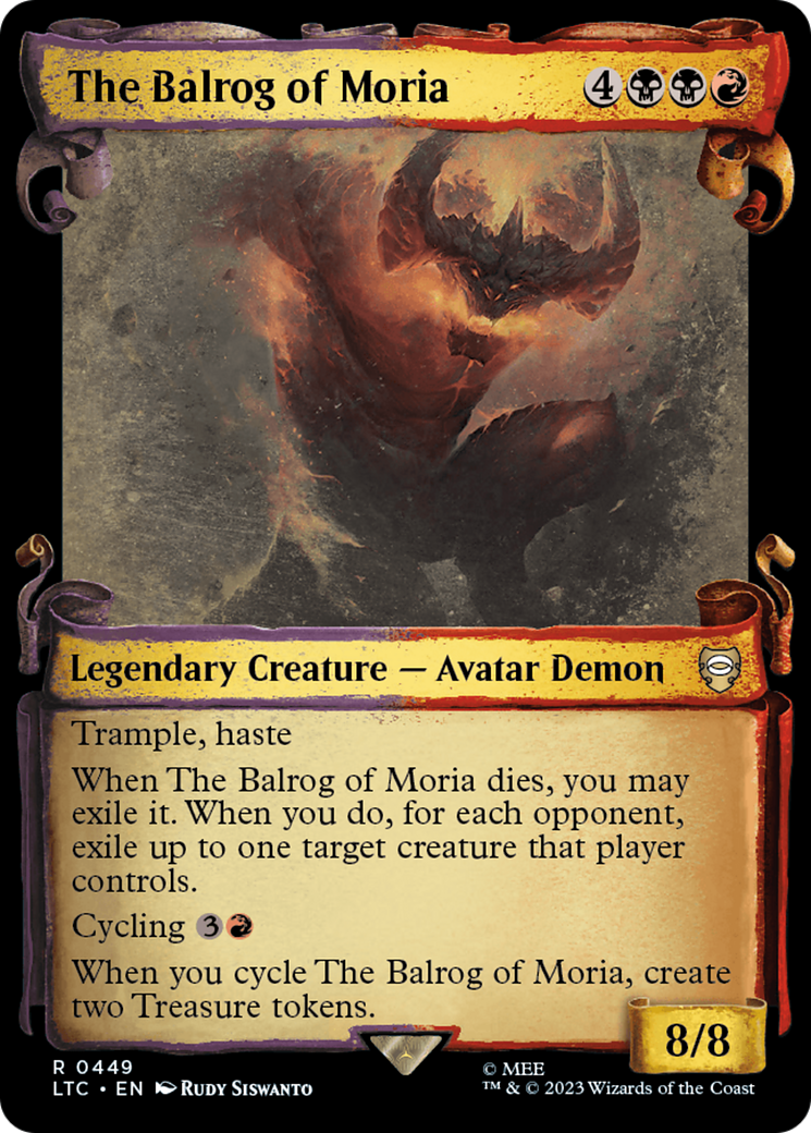 The Balrog of Moria [The Lord of the Rings: Tales of Middle-Earth Commander Showcase Scrolls] | Gate City Games LLC