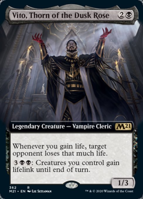 Vito, Thorn of the Dusk Rose (Extended Art) [Core Set 2021] | Gate City Games LLC