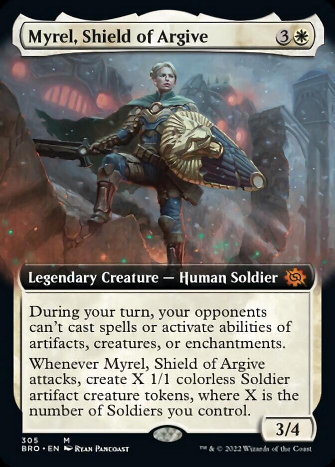 Myrel, Shield of Argive (Extended Art) [The Brothers' War] | Gate City Games LLC