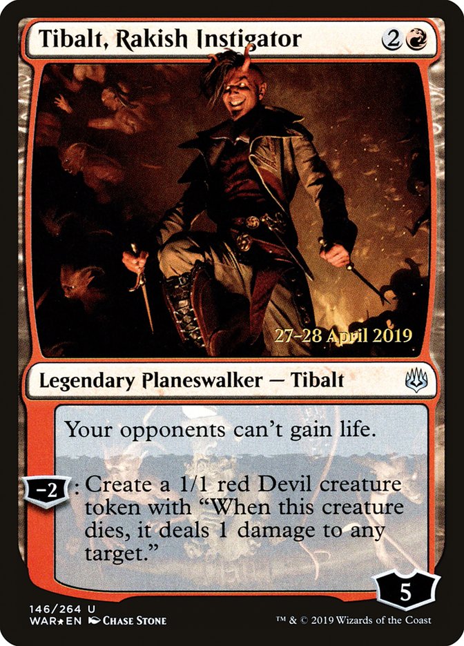 Tibalt, Rakish Instigator  [War of the Spark Prerelease Promos] | Gate City Games LLC