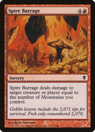 Spire Barrage [Zendikar] | Gate City Games LLC