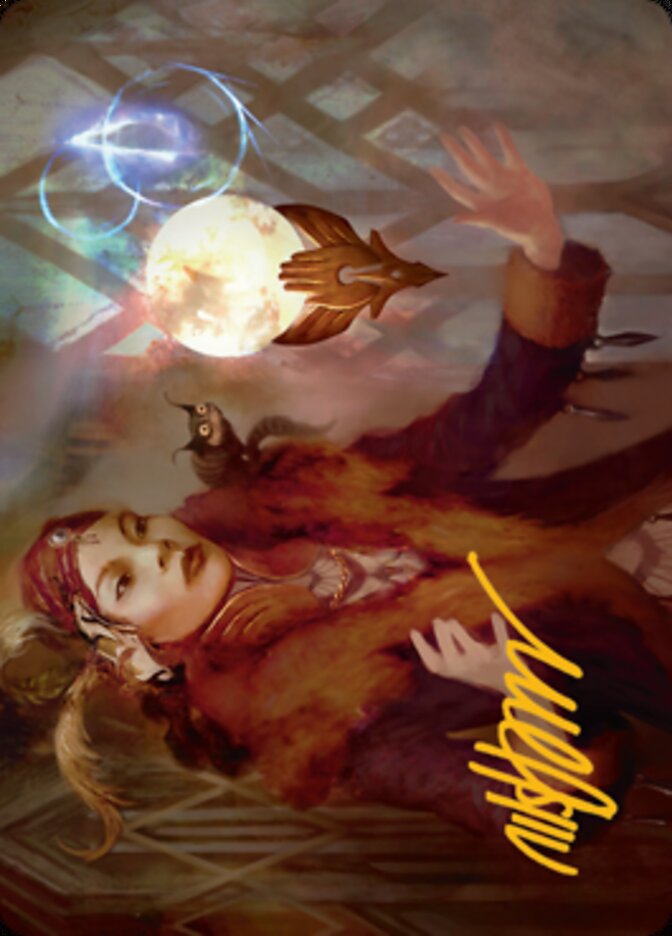 Misfortune Teller Art Card (Gold-Stamped Signature) [Streets of New Capenna Art Series] | Gate City Games LLC