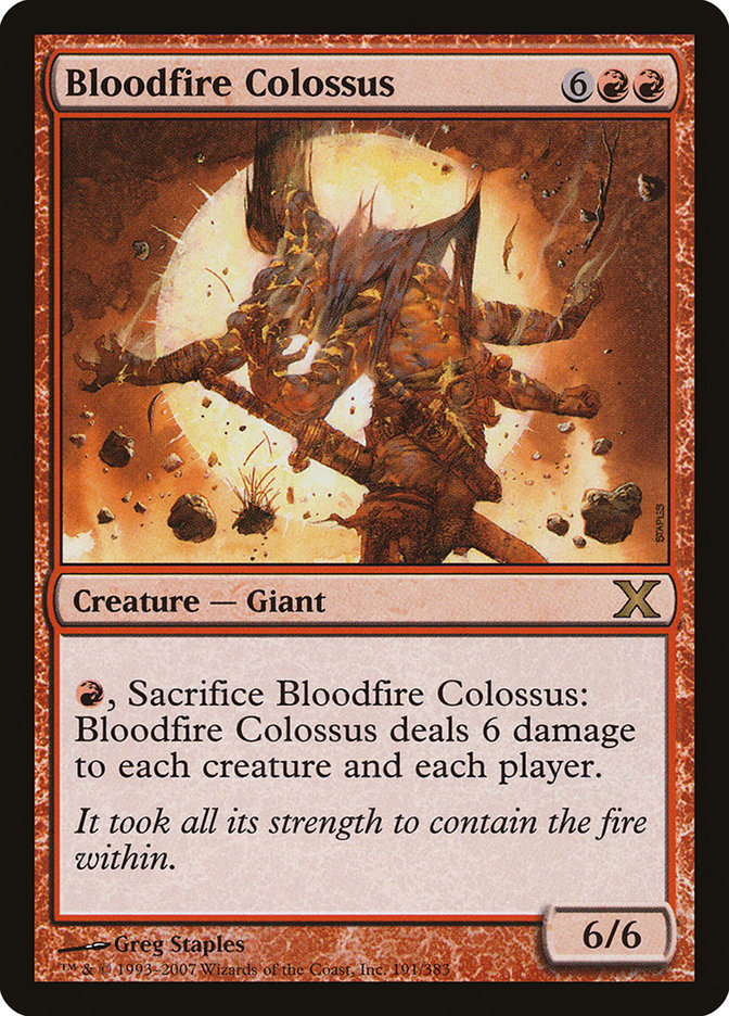 Bloodfire Colossus [Tenth Edition] | Gate City Games LLC