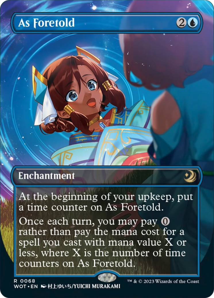 As Foretold (Anime Borderless) (Confetti Foil) [Wilds of Eldraine: Enchanting Tales] | Gate City Games LLC