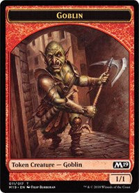 Goblin // Thopter Double-sided Token (Game Night) [Core Set 2019 Tokens] | Gate City Games LLC