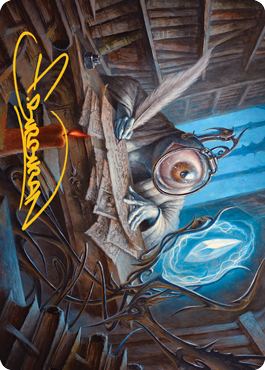 Unblinking Observer Art Card (Gold-Stamped Signature) [Innistrad: Midnight Hunt Art Series] | Gate City Games LLC